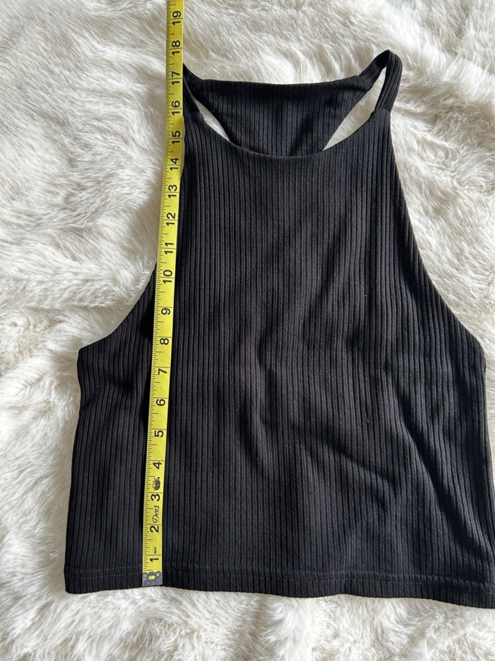 3/$20 Black Ribbed Backless Tank S - Picture 3 of 4